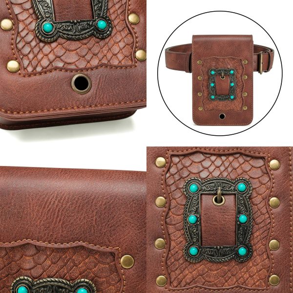 PU Punk women's shoulder cross-body bag