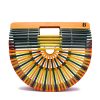 Wood Handmade bamboo and rattan handbag