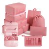 Packing Cubes - 9 PCS Travel Luggage Organizers Bag Set