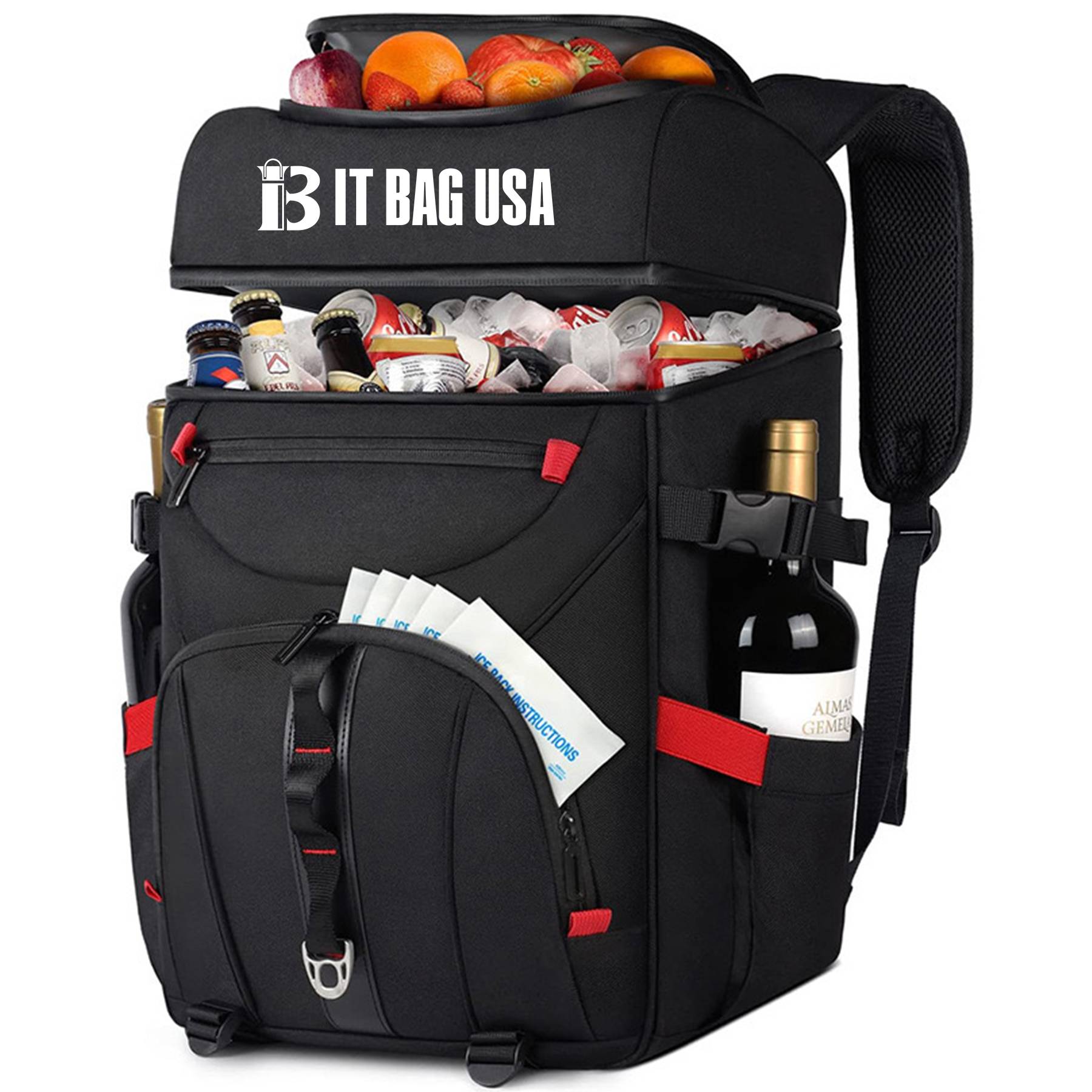 Nylon Backpack Cooler Insulated Leak ProofLarge Lunch Bag