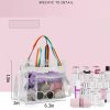 Transparent PVC tote fitness crossbody bag