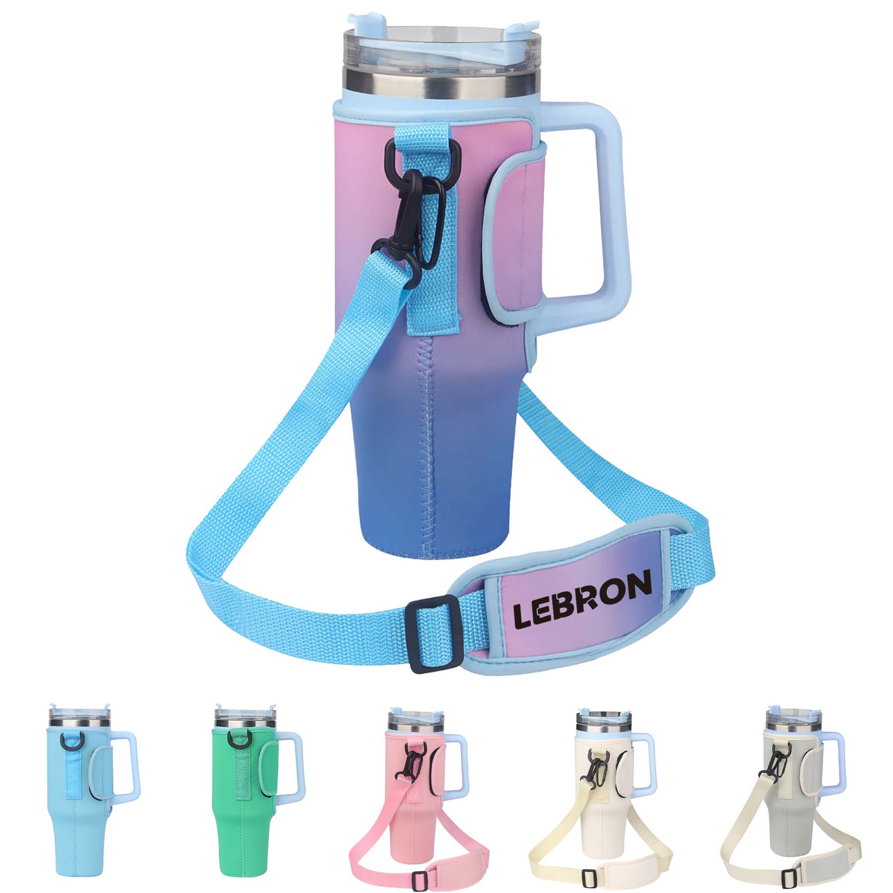 Neoprene 40oz Tumbler Water Bottle Carrier Bag Holder