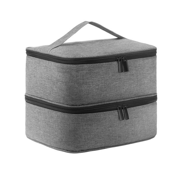 Oxford Double Layer Nail Polish Storage Makeup Bag