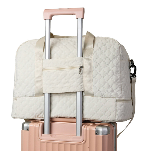 Large Capacity Argyle Travel Duffle Bag