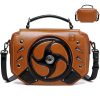PU Punk contrast women's one-shoulder cross-body bag