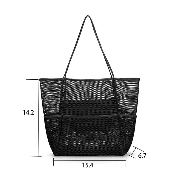 Nylon Foldable Swim Large Beach Tote Bag