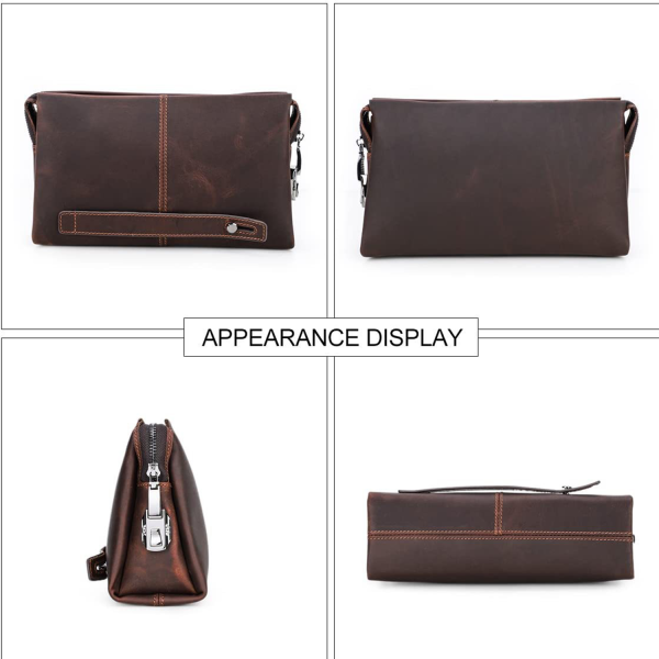 Genuine Leather Clutch Purse Bag For Man