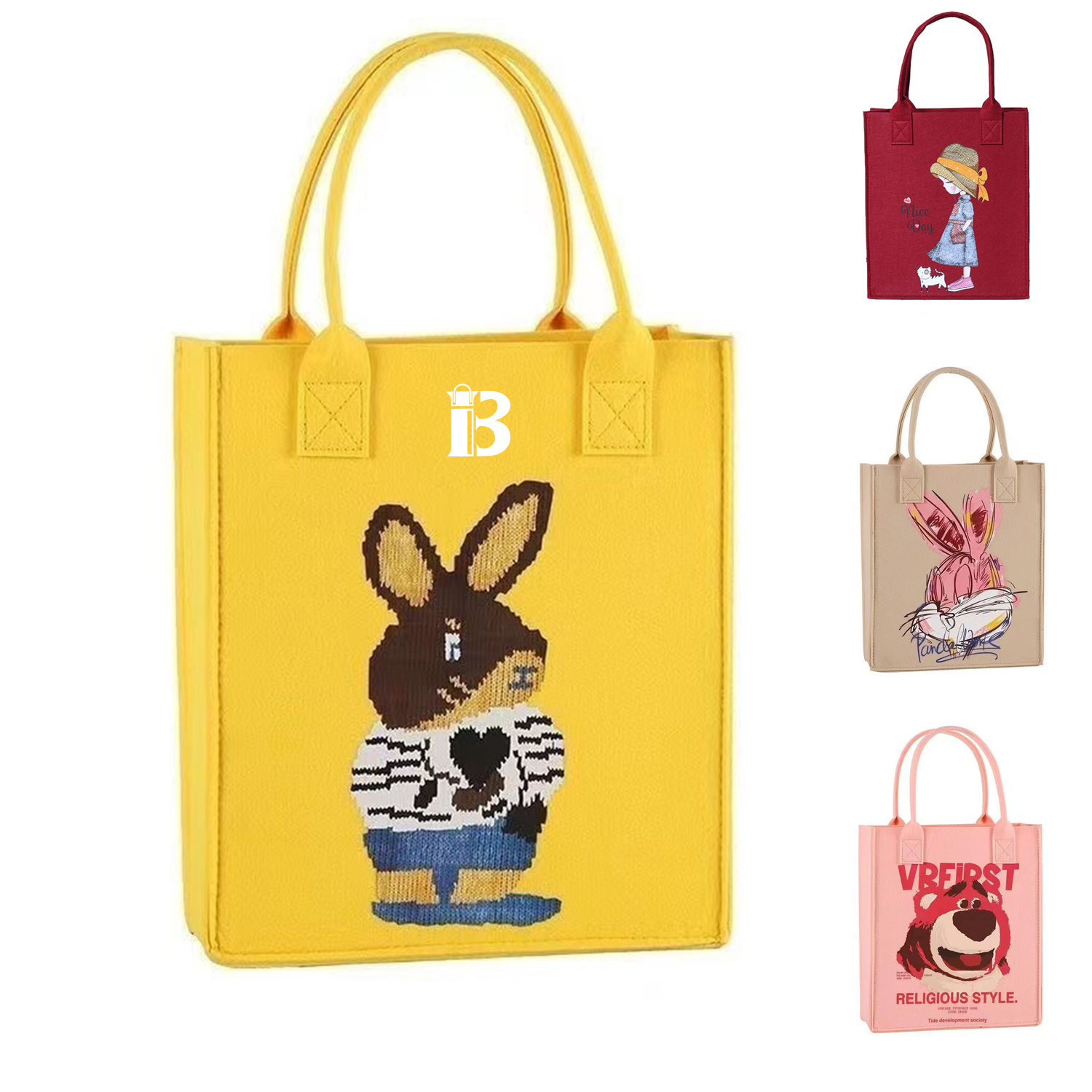 Felt Shopping Tote Bag