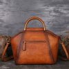 Genuine Leather retro style for girl tote bag