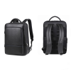 Classic Black Leather Slim Backpack