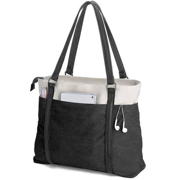 Canvas Lightweight Laptop Tote Bag for Work