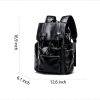 PU soft leather backpack