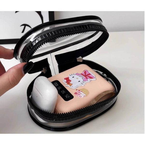 Mini Portable PVC Crystal-Clear Cable Organizer Pouch