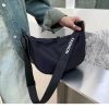 Wide Strap Large Capacity Nylon Crossbody Bag