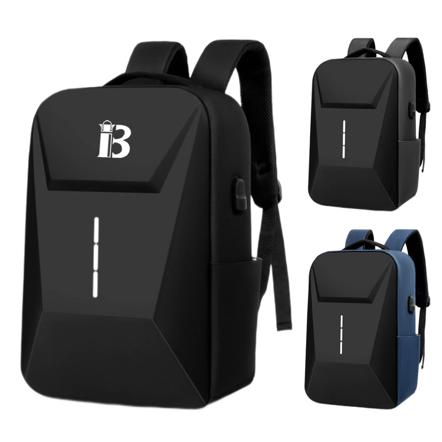 Multi Functional Polyester Backpack With Usb Charging Port