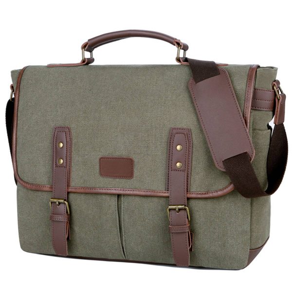 Cavas Vintage Men Briefcases Laptop Messenger Bag
