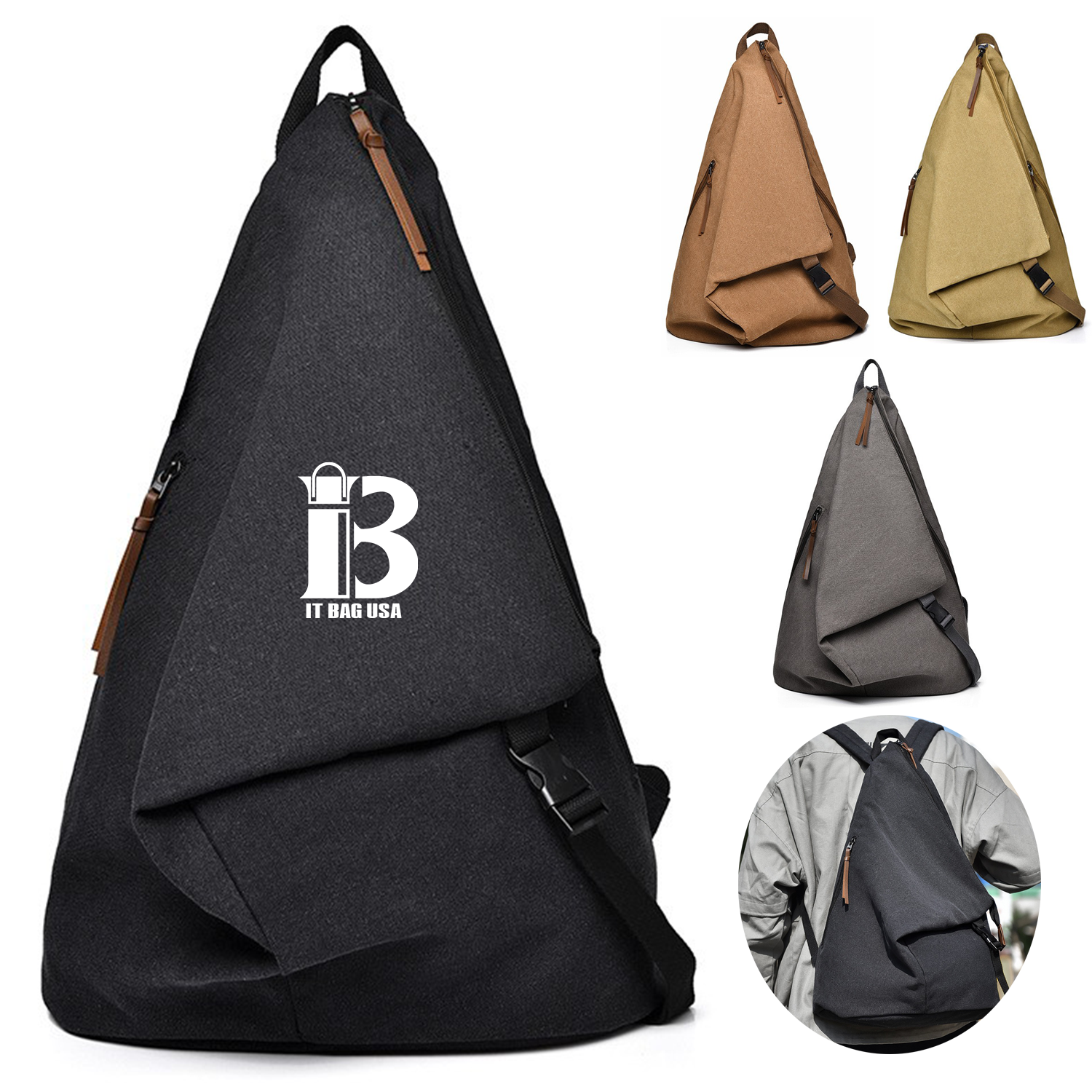 Large Casual Daypack Outdoor Travel Backpacks for Men Women