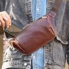 Genuine Leather Sling Bag for Men