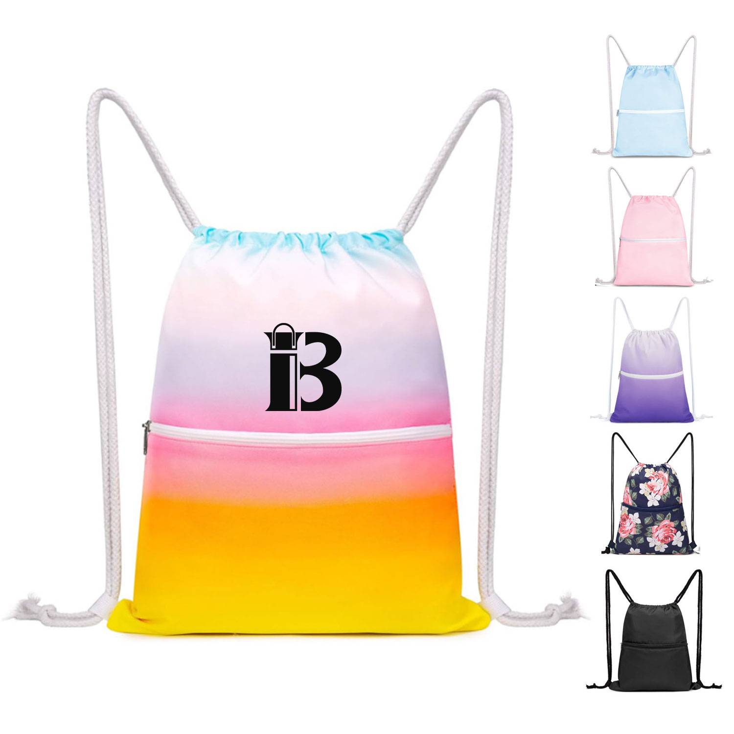 New waterproof drawstring backpack w/ dual shoulders