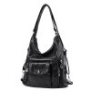 Retro PU Leather Fashion Tote Bag
