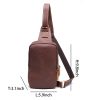 Genuine Leather Sling Bag for Men Crossbody