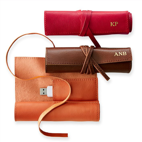 PU Leather Mobile Power Storage Bag