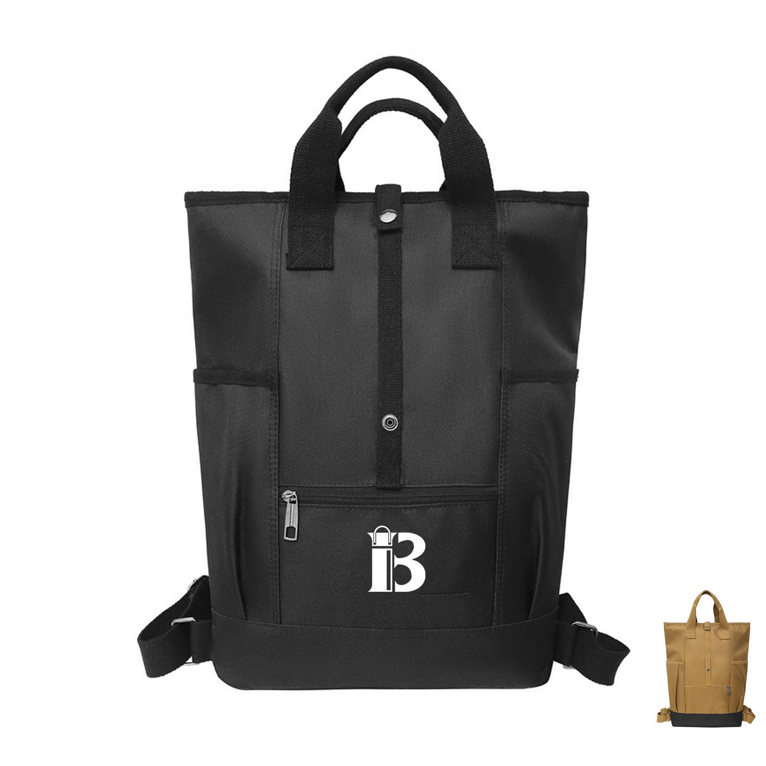 Polyester roll-up backpack