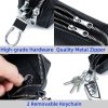 Unisex Double Zipper Keychain Wallet