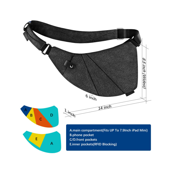 Travel Anti Theft Safe Purse Chest Bags