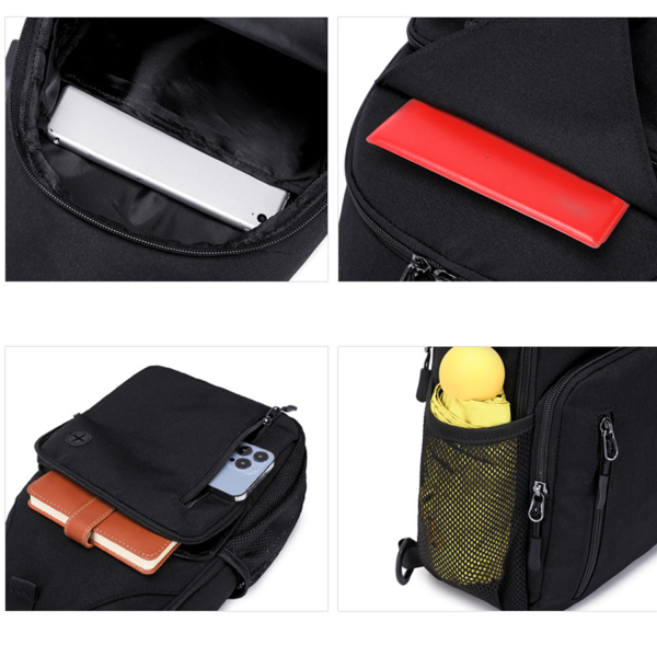 Chest Bag with Front Square Pocket