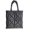 Nylon Simple puff down tote bag