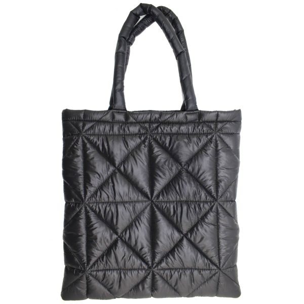 Nylon Simple puff down tote bag