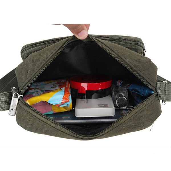 Vintage-Inspired Retro Canvas Crossbody Bag