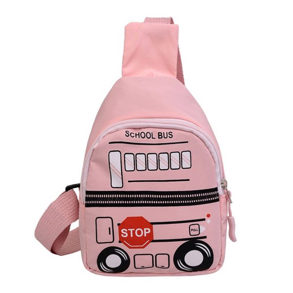 Nylon Car Pattern Crossbody Bag for Kids
