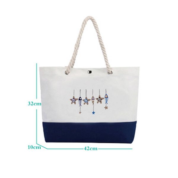 Cotton Rope Hand-held Canvas Shopping Bag