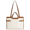 Stylish PU Business Work Tote Bag for Women