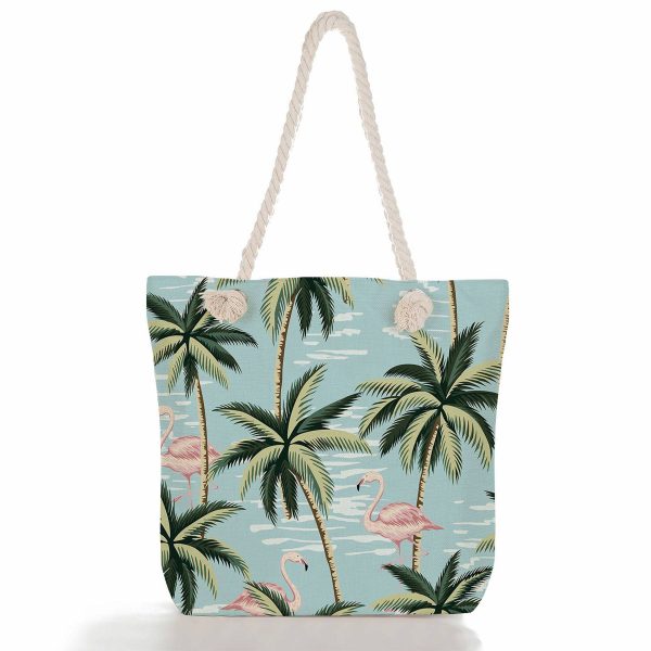 Palm Tree Canvas Tote Bag