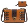 PU Punk industrial retro style small square bag
