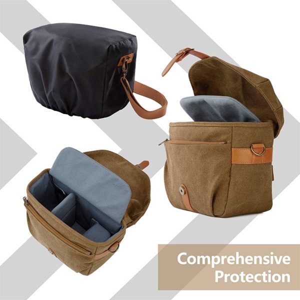 Canvas Outdoor portable waterproof camera bag