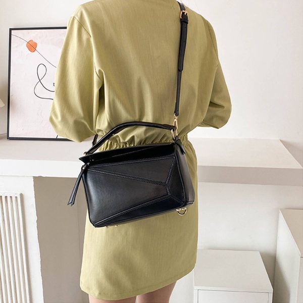 PU Contrast Crossbody Handbags Shoulder Bag For Women