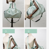 Gym Duffel Travel Bag with Wet Pocket Shoes for Women