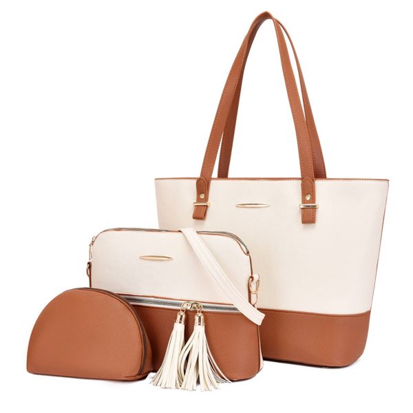 PU Fashion Wallet Tote Bag Shoulder Top Handle Satchel