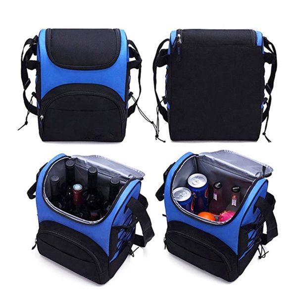 Multi Compartment Portable Thermal Cooler Insulated Bag
