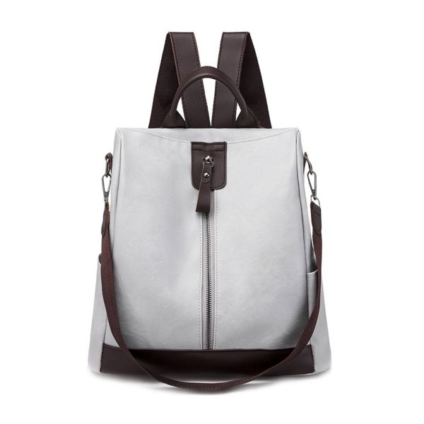 Retro soft leather PU anti-theft backpack
