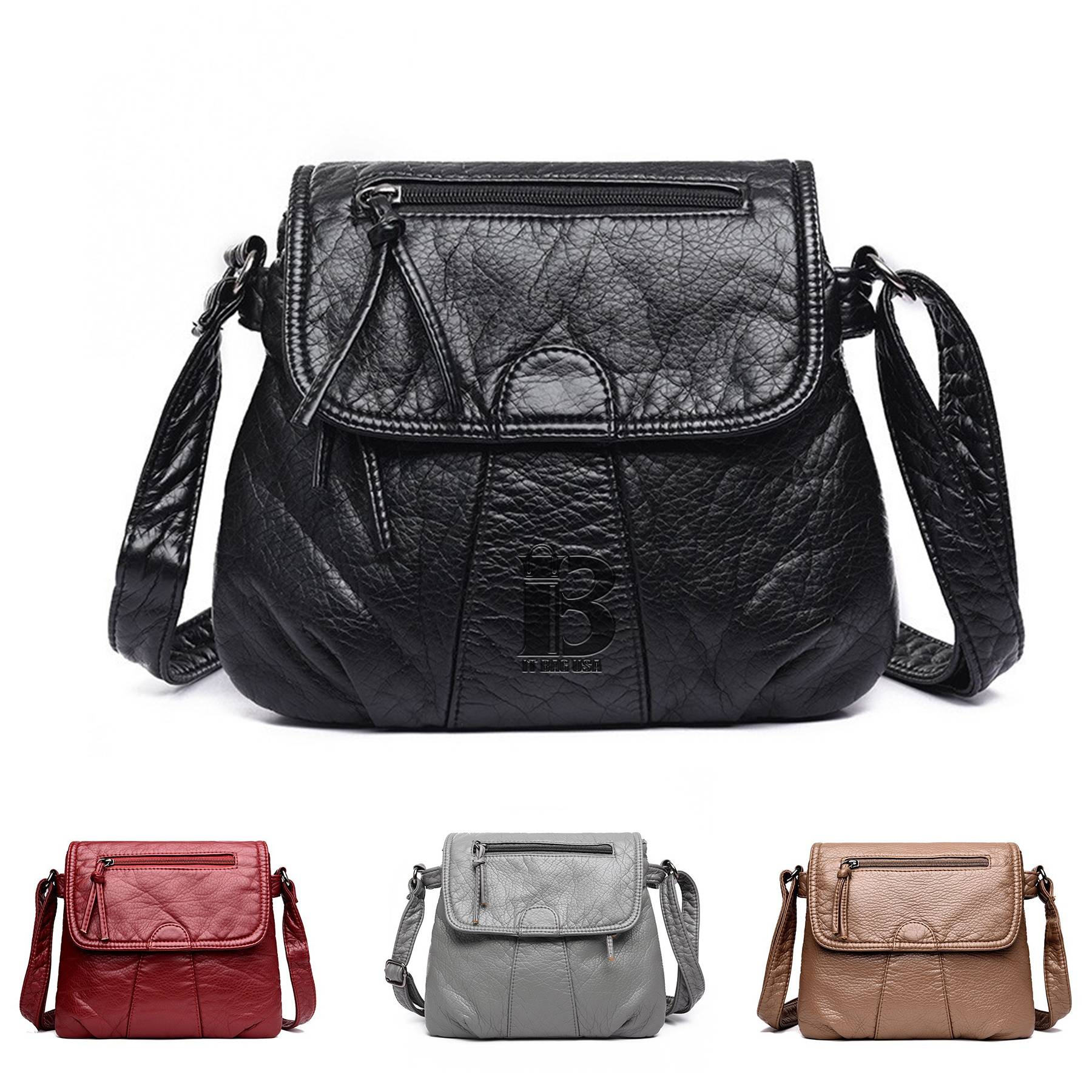 PU Leather Ladies Shoulder Cross-body Bag