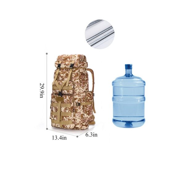 Aluminum Alloy Bracket Travel Backpack Tactical Bag