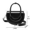 Genuine Leather Solid shoulder cross-body tote bag