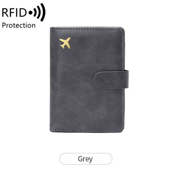 PU Leather RFID Passport/Card Wallet With Arita holder