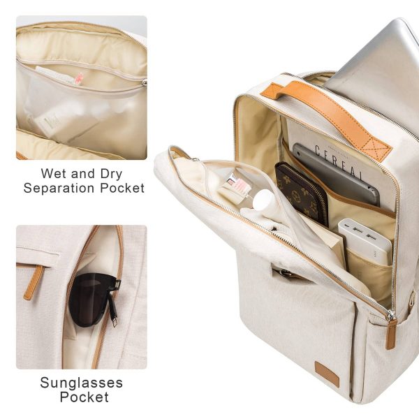 Polyester Laptop Backpack With USB Charging Port