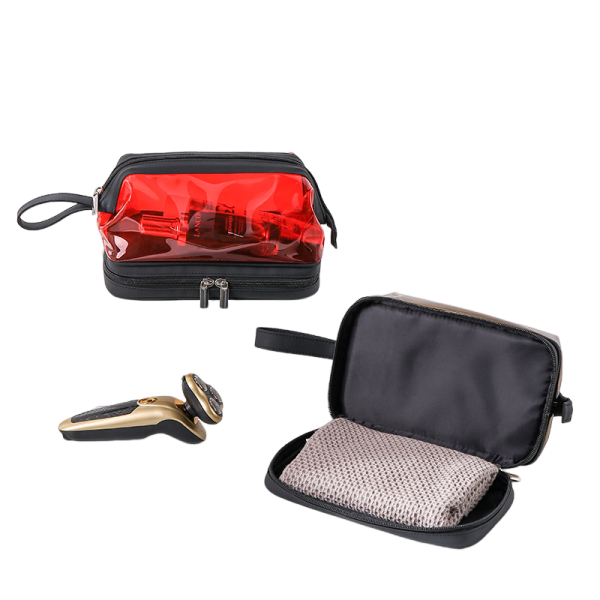 Large Double Layer Clear Makeup Bags